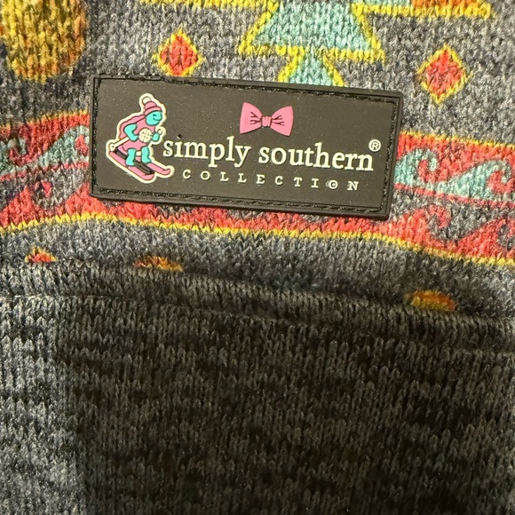 Simply Southern Colorful Aztec Patterned Pullover Sweater - Picture 2 of 10